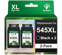 GREENSKY PG 545 XL Noir Cartouches d'encre Remplacement pour Canon 545 545XL pour Canon Pixma TS3350 TS3450 TS3150 TR4650 MG2550 MG2550S MG2555 TS3452 TS3451 MG2950 MG3050 TR4651(2 Noir)