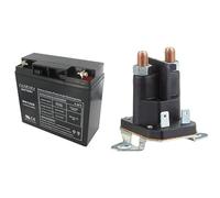 Greenstar 11773 Batterie NH1220 & 4621 Relais de démarreur pour Castelgarden TC102/TCP122