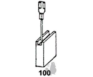 Greenstar 1533 Jeu de 2 Charbons 1799-06 adaptable pour Hitachi 6,5 x 9 x 13,5 mm