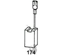 Greenstar 1766 Jeu de 2 Charbons adaptable pour Bosch 1128 x 6,3 x 16 x 22 mm