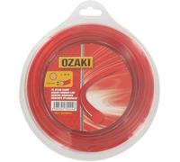 OZAKI - Bobine Fil Nylon Carré - Longueur 130m - Ø 2,00mm - Matières Vierges - Haute Durabilité - Excellente Tenue À L'Œillet