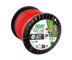 Greenstar 3831 Bobine fil nylon rond Ozaki 260 m x ø 2,00 mm, Rouge