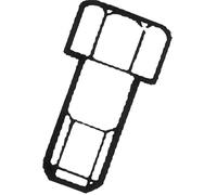 Adaptateur pour tête fil nylon à bouton métal TECOMEC - M12 x 1,75 gauche femelle