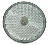 GREENSTAR - Catadioptre Blanc Adaptable Ø 60mm - Inclut Vis de Fixation - Améliore La Visibilité Et La Sécurité