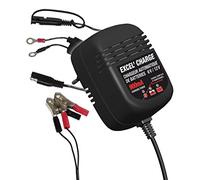 GREENSTAR - Chargeur Automatique Excel' Charge - Batteries Plomb/Acide 3A-39A 6V/12V - 3 Cordons Adaptateurs (Pinces Crocodiles, Œillets, Prises Gigognes) - Tension Secteur 220-240V - Ampérage 0.9A