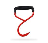 GREENSTAR - Crochet Manutention - Avec Poignée Longitudinale Ergonomique - Matériel Professionnel - Crochet Rouge