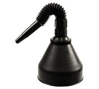 GREENSTAR - Entonnoir En Plastique - Avec Filtre Et Flexible - Pour Bricolage Ou Automobile - Diamètre 165 mm - Noir