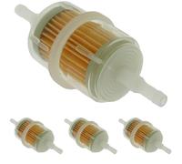 GREENSTAR - Filtre à Essence GREENSTAR - Diamètre : 43 mm - L : 122 mm - Diamètre Entrée : 6,5 & 8,5 mm - Facile À Installer (Lot de 4)