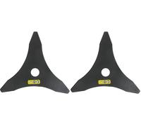 GREENSTAR - Lame 3 Dents - Adaptable Pour Débroussailleuse - Coupe De 255 mm, Alésage 25,4 mm & Epaisseur 2,3 mm - Qualité Supérieure (Lot de 2)