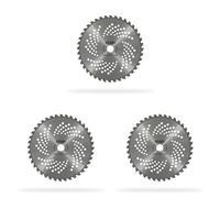 GREENSTAR - Lame 40 Dents Pour Débrousailleuse - Dents à Pointe Carbure - Largeur de Coupe : 255 mm - Epaisseur 1,3 mm - Alésage 25,4 mm (Lot de 3)