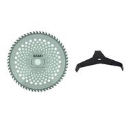 Greenstar Lame débroussailleuse 60 DENTS POINTES CARBURE - Ø 255 mm, Alésage 25,4 mm & Lame 3 Dents - Spéciale Ronces - Adaptable Pour Débroussailleuse - Coupe De 300 mm