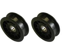 GREENSTAR - Poulie À Gorge Plate En Résine Avec Roulement - Adaptable CASTELGARDEN - GGP - HUSQVARNA - STIGA - Modèles J92, J92 Hydro, SD98, SD108, TC102, TC122 - Remplace 25601554/0, 125601554/0