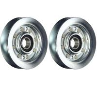 GREENSTAR - Poulie Transmission - Poulie de Traction en V - Adaptable Pour Machines GGP/CASTELGARDEN J92, SD98, SD108, TC102, TC122 - Remplace Pièce Origine 25601555/0, 125601555/0 (Lot de 2)