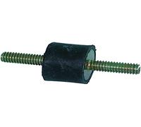 GREENSTAR - Silent Bloc Mâle/Mâle - Ø 20mm - Longueur 15mm - Filet M6 - Longueur Filet 14mm - Amortissement des Vibrations