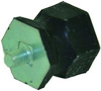 GREENSTAR - Silent Bloc Modèle Diabolo - Ø 40mm - Longueur 30mm - Filet M8 - Longueur Filet 22,5mm - Absorption des Vibrations