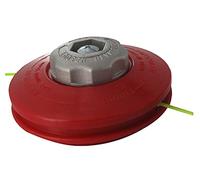 Greenstar Tête de fil nylon 2 fils nylon à bouton métal avec adaptateur M10 X 1,50 FG à déroulement manuel Rouge