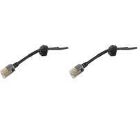 Greenstar TUYAU ESSENCE Noir, Caoutchouc, 1 pièce, Remplace origine Z284131201, Pour modèles G2500TS, tronçonneuses chinoises 25 cc (Lot de 2)