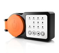 GreenSun Minuterie d'extérieur - Prise de compte à rebours pour lumières, pompes de piscine, décoration de Noël, jardin IP44 - Orange