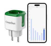 GreenSun Prise Connectée Smart Life - Prise Intelligente Programmable Commande Vocale Compatible avec Alexa et Google Home, Compteur d'Énergie Télécommande APP Tuya Smart, 2,4GHz WiFi