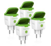 GreenSun Prise intelligente compteur de consommation extérieure 16 A programmable Minuterie Télécommande APP-Voix Compatible Alexa Google 4 pièces