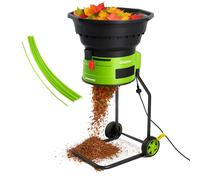 GreenSweep Destructeur et broyeur de feuilles XL sans lame | Puissant moteur de 15 A, 9 000 tr/min pour un rapport de réduction de 18:1