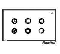 GreenTouch 98 Pouces Multi Points Cadre Tactile Infrarouge, recouvrement Tactile d'Ir, Panneau d'écran Tactile d'IR pour Le kiosque