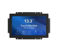 GreenTouch Écran Tactile 13,3 Pouces à Cadre Ouvert à 10 Points, Moniteur Tactile Industriel PCAP, Port VGA + HDMI+DVI - 16:9
