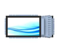 GreenTouch Écran tactile LCD à cadre ouvert 15,6" - Panneau tactile IR - 1920 x 1080-16:9 - Lunette noire et argentée