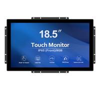 GreenTouch Moniteur Tactile Industriel 18,5 à Cadre Ouvert, Interface HDMI/VGA/DVI, Moniteur Tactile Industriel ip65, Technologie d'écran Tactile capacitif
