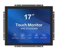 GreenTouch Moniteur Tactile Industriel à Cadre Ouvert 17" 10 Points - PACP - 1280 x 1024 - Boîtier en métal avec Ports HDMI, DVI et VGA intégrés