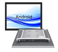 GreenTouch Ordinateur tactile intégré 17" tout-en-un, panneau ouvert PC industriel, Wi-Fi et haut-parleurs intégrés, RK3566 4 Go de RAM et 32 Go de ROM pour industriel