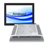 GreenTouch PC industriel tout-en-un de 15 pouces avec écran tactile capacitif, écran tactile intégré avec PC IP65, Android 11, RK3566, 4 Go de RAM, 32 Go de ROM pour l'industrie et l'automatisation