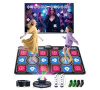 GREENTREEN Tapis de Danse pour Enfants et Adultes: Tapis de Jeu Électronique Double avec Caméra 3D et Manettes sans Fil - 150+ Chansons et 70+ Jeux de Rythme pour Fitness Fille et Garçon 6 Ans+