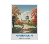 Greenwich Park, Londres,Puzzle pour Adultes 1000 Pièces en Papier Puzzles Jeu Cadeau Accueil Décoratif Mots Croisés(38x26cm)-DH57