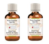 Greenwood Essential Huile de cajou naturelle pure (Anacardium occidentale) Qualité thérapeutique naturelle 100 ml x 2 (6,76 oz)