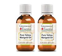 Greenwood Essential Huile de calendula naturelle pure (Calendula officinalis) Qualité thérapeutique naturelle 100 ml x 2 (6,76 oz)