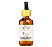 Greenwood Essential Huile de graines de figues de Barbarie naturelle (Opuntia ficus-indica) avec goutte en verre de qualité thérapeutique pour cheveux, peau et aromathérapie 5 ml