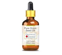 Greenwood Essential Huile de noyaux d'oignon pure naturelle (Allium cepa) avec compte-gouttes en verre pressée à froid 30 ml