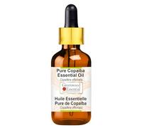 Greenwood Essential Huile essentielle de copaïba naturelle (Copaifera officinalis) avec compte-gouttes en verre, distillée à la vapeur, 30 ml