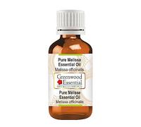 Greenwood Essential Huile essentielle de mélisse (melissa officinalis) pure, 100% naturelle, de qualité thérapeutique et produite par distillation par entraînement à la vapeur d’eau, 30 ml