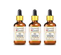 Greenwood Essential Huile essentielle d'encens naturelle (Boswellia carterii) avec compte-gouttes en verre, distillée à la vapeur, 100 ml x 3 (10 oz)