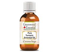 Greenwood Essential Pur Curcuma Essentiel Huile (Curcuma longa) Naturel Thérapeutique Grade Distillé à la vapeur 30ml (1 oz)