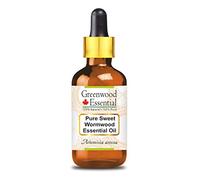 Greenwood Essential Pur Sweet Wormwood Huile Essentielle (Artemisia annua) avec compte-gouttes en verre 100% Naturel de Qualité Thérapeutique Distillé à la Vapeur 30ml (1 oz).
