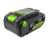 Greenworks 24V 4Ah Batterie High Power USB-C Batterie Rechargeable Lithium-ION Haute capacité 24 V 4,0 Ah, Compatible avec Tous Les Outils Greenworks 200+ de la série 24 V, Garantie 2 Ans - PA400X
