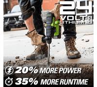 Greenworks 3803107 marteau rotatif Sans clé