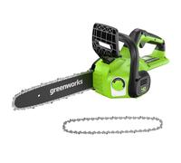 Greenworks 40V 30cm Tronçonneuse à Batterie, SANS Batterie 40V Ni Chargeur G40CS30II+ Greenworks 30cm Chaîne de remplacement pour tronçonneuse
