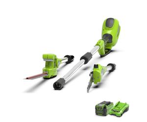 Greenworks 40V Élagueuse & Taille-haie sur perche - Batterie 2Ah