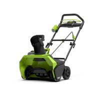 Greenworks GD40ST Souffleuse à Neige Mono-Étagée Sans Fil Moteur Sans Balai, Trajectoire Déblaiement 51 cm, Profondeur 30 cm, 1900 tr/min, Rotation à 180° SANS Batterie Ni Chargeur 40V, Garantie 3 Ans