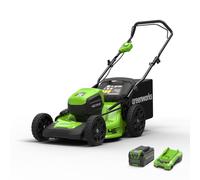 Greenworks 40V Tondeuse 46cm avec batterie 4Ah avec 4Ah Battery