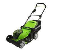 Greenworks 48V (24V x 2) Tondeuse à Gazon Sans Fil pour Pelouses Jusqu'à 440m², Largeur de Coupe 41 cm, Sac de 50L, SANS les Batteries et le Chargeur, Garantie 3 Ans, G24X2LM41